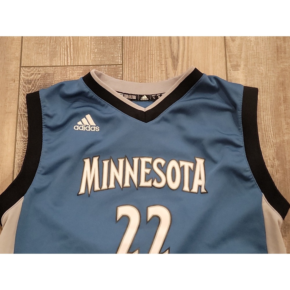 Youth L  Adidas Minnesota Timberwolves Andrew Wiggins #22 Jersey - Picture 8 of 15